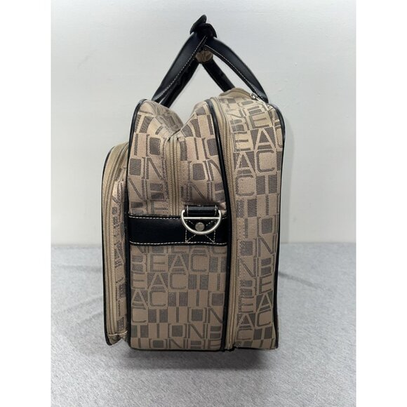 Kenneth Cole Reaction Beige 17" Under seat Rolling Carry On Laptop Bag Wheels - Picture 3 of 16